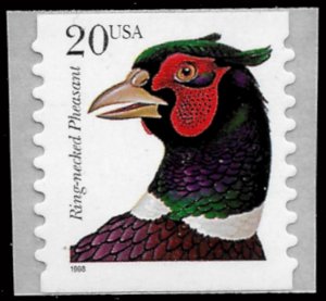 Sc 3055 20¢ Pheasant SA Coil Single, MNH