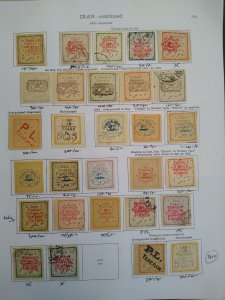 Iran collection 1902-1903 CV $3650