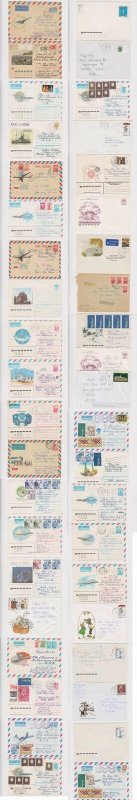 Latvia 1958-96 File of 105 letters including a few fronts & unused PS items, 