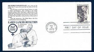 UNITED STATES FDC 13¢ Cancer Detection 1978 Aristocrat