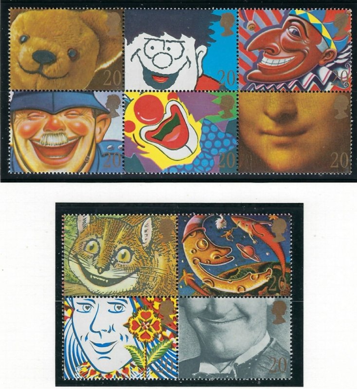 Great Britain 1304-13 MNH 1990 Famous Smiles