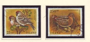 Iceland Sc 808-9 1995 birds stamp set used