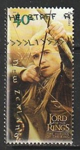 2003 New Zealand - Sc 1897 - used VF - 1 single - Scenes from Lord of the Rings