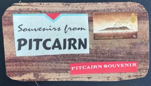 1977 Pitcairn Island Palm Leaf Souvenir Postcard Cover