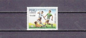 Peru, Scott cat. 921. Argentina Winner, Soccer/Football issue. Mint NH.