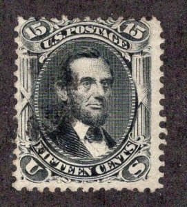 US #91 Fifteen Cent Lincoln AVG/U  ~jm-1623