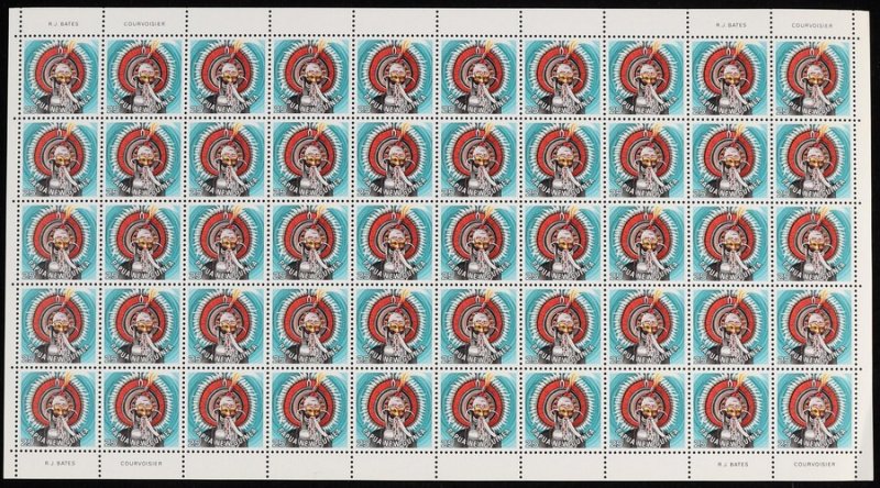 PAPUA NEW GUINEA 1977 Headdresses set sheets. MNH **. SG cat £150+. FV K265.  