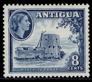 ANTIGUA QEII SG127, 8c deep blue, M MINT.