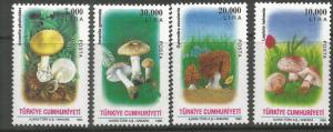 TURKEY  2637-2640  MINT HINGED, MUSHROOMS