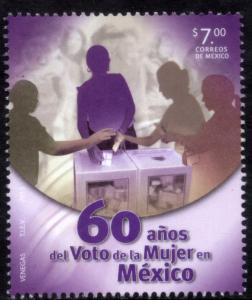 MEXICO 2834, 60th Anniversary of Woman Suffrage. MINT, NH. F-VF.