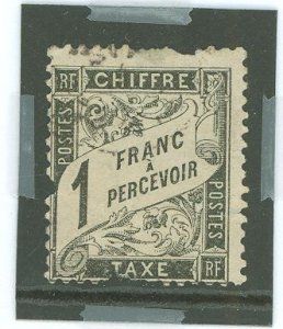 France #J23 Used Souvenir Sheet