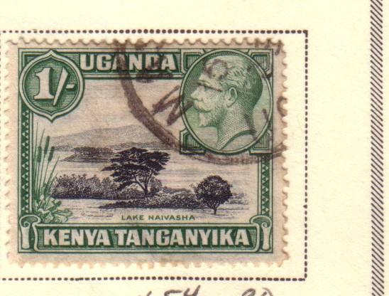 Kenya & Uganda #54 1sh King George V (U) CV $1.00