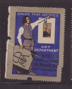 USA Advertising Stamp -Service That Sticks Art Department