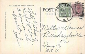 HOLLAND NEW YORK CANADA & PREXY STAMP MIXED USAGE POSTCARD 1948