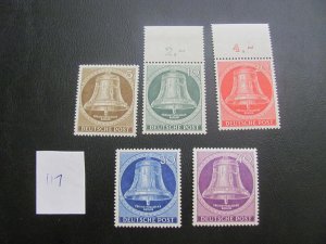 BERLIN 1952-3 MNH SIGNED SCHLEGEL SC 9N94-98 SET  XF $67.50+ (117)