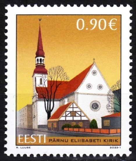 ESTONIA 2023-01 Religion Architecture: St. Elizabeth Church in Pärnu, MNH