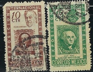 Mexico 826-27 Used 1947 issue (an2461)