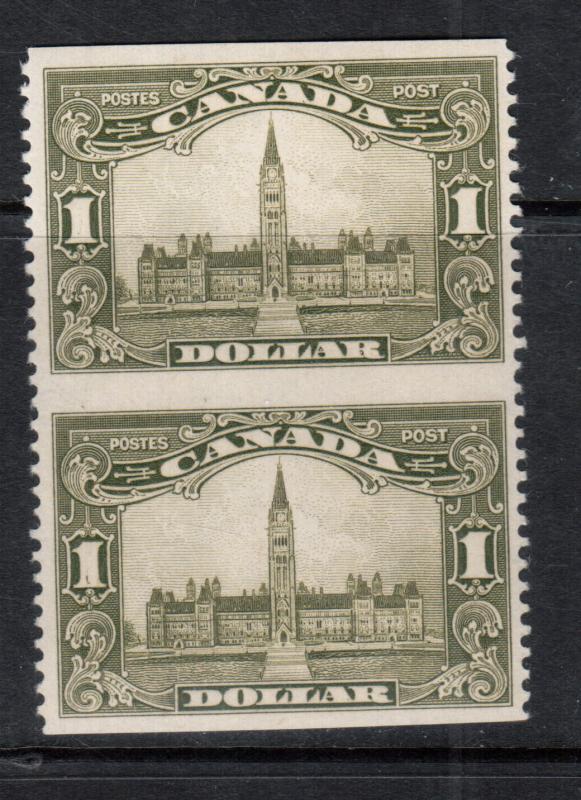 Canada #159c Mint Fine - Very Fine Original Gum Hinged Imperf Pair