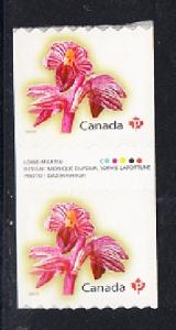 CANADA # 2357 Mint NH - Gutter coil pair - Flower