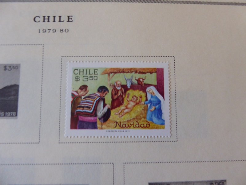 Chile 1949-1980 Mint/Used Stamp Collection on Album Pages