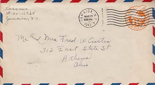 United States, Airmail, Postal Stationery, New York