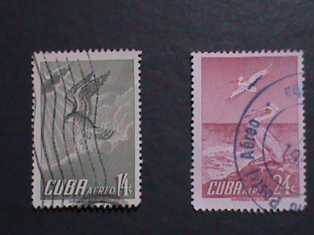 ​CUBA-AIRMIAL- VERY OLD CUBA  BIRDS STAMPS USED- VF WE SHIP TO WORLD WIDE.