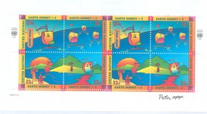 United Nations #704-707  Plate Block