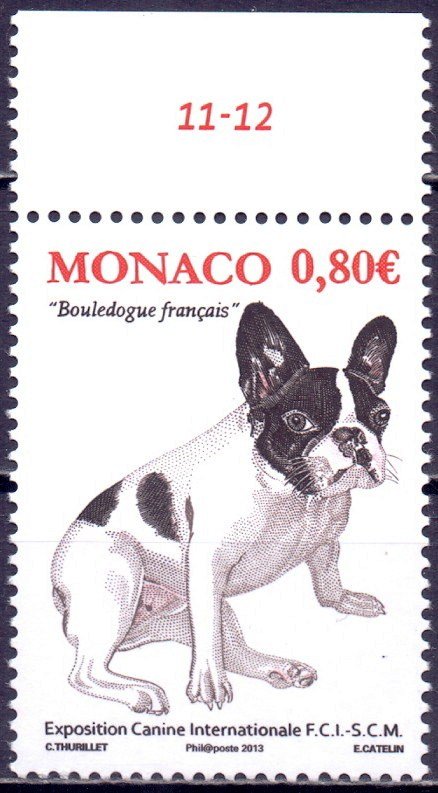 Monaco. 2013. Dogs. MNH.