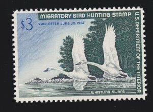 US RW33 $3 Duck Hunting Mint VF-XF OG NH SCV $100