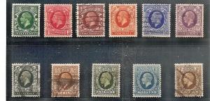 GREAT BRITAIN  210-20 USED 1934-36 KGV DEFINITIVES