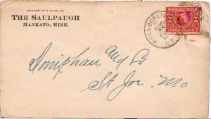 United States U.S. R.P.O.'s Minn. & Burlington 1909 783-L-1  2c Alaska Yukon ...