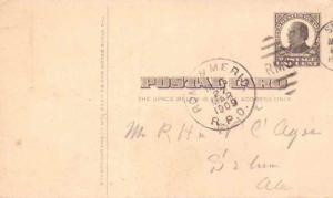 United States U.S. R.P.O.'s Rome & Merid. 1909 401-L-2  Postal Card  Creases ...