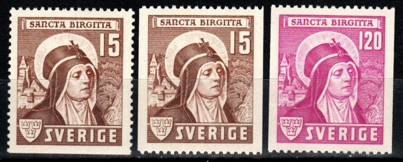 Sweden #326-8  MNH CV $65.00 (A779)