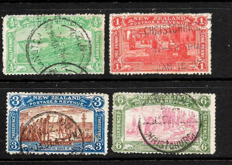 NEW ZEALAND 1906  CHRISTCHURCH EXHIBITION  SET 4     FU 