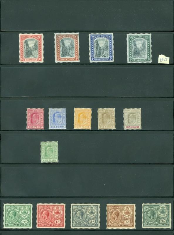 BAHAMAS: Beautiful collection all MOG & VF. Some NH included. SG Cat £886.00.