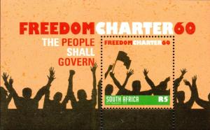 South Africa - 2015 Freedom Charter 60 MS MNH**