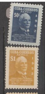 Cuba Scott #C71-C72 Airmail - Possession Stamp - Mint Set