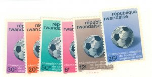 Rwanda #176-181 Unused Single (Complete Set) (Soccer)