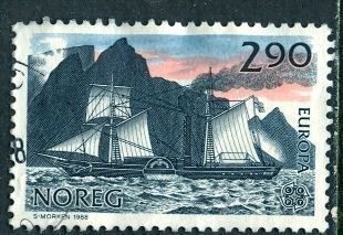 Norway; 1988: Sc. # 928: Used Single Stamp