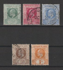 CAYMAN ISLANDS 1905 SG 8/12 USED Cat £130