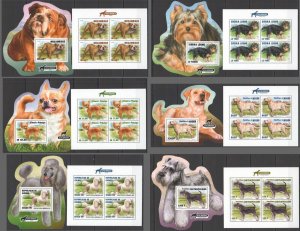 Hm 2018 Dogs Breeds Domestic Animals ! Shape 6Kb+6Bl Mnh