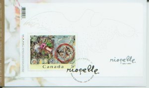 Art by Jean-Paul Riopelle, Canada FDC, 2003,  (CAFDC2003)