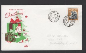 Canada #489 (1968 6c Christmas)  Capital-A (1967) cachet  FDC addressed -pencil