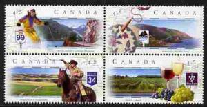 Canada 1997 Scenic Highways - 1st series se-tenant perf b...