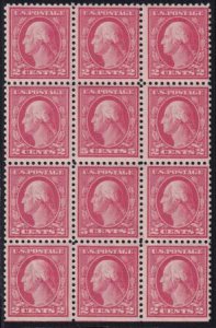 US 505 Early Commemoratives Used VF Mint NH Double Error Block Of 12, Top 1/2...