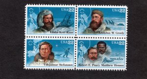 2220-2223 Arctic Explorers MNH blk/4