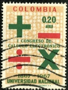 COLOMBIA #C510, USED AIRMAIL - 1968 - COLOMBIA234