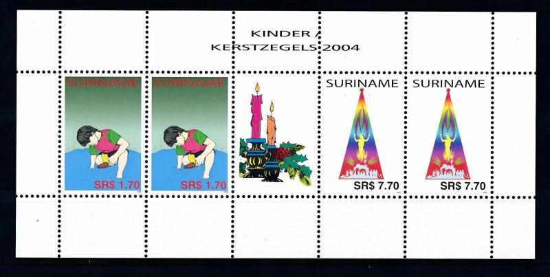 [SUV1293] Surinam Suriname 2004 Christmas Weihnachten Miniature Sheet w tab MNH