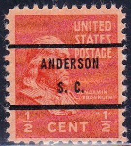 Precancel - Anderson, SC PSS 803-71 - Bureau Issue