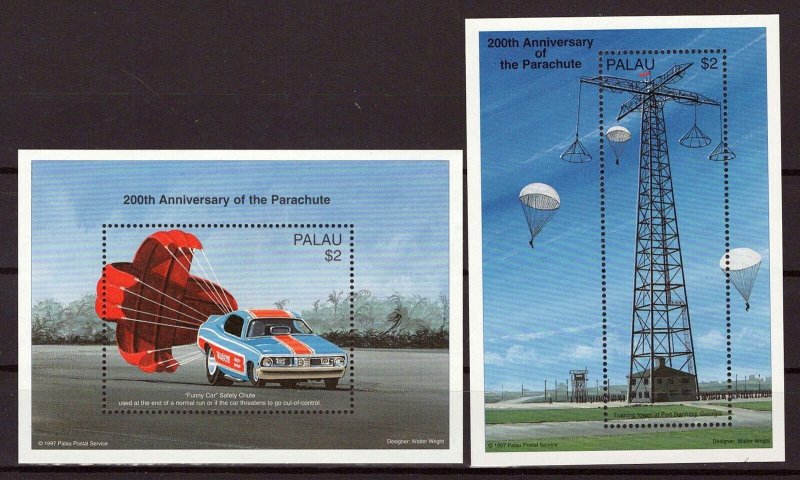Palau 424-425 MNH Funny Car Parachute Aviation ZAYIX 0124S0158